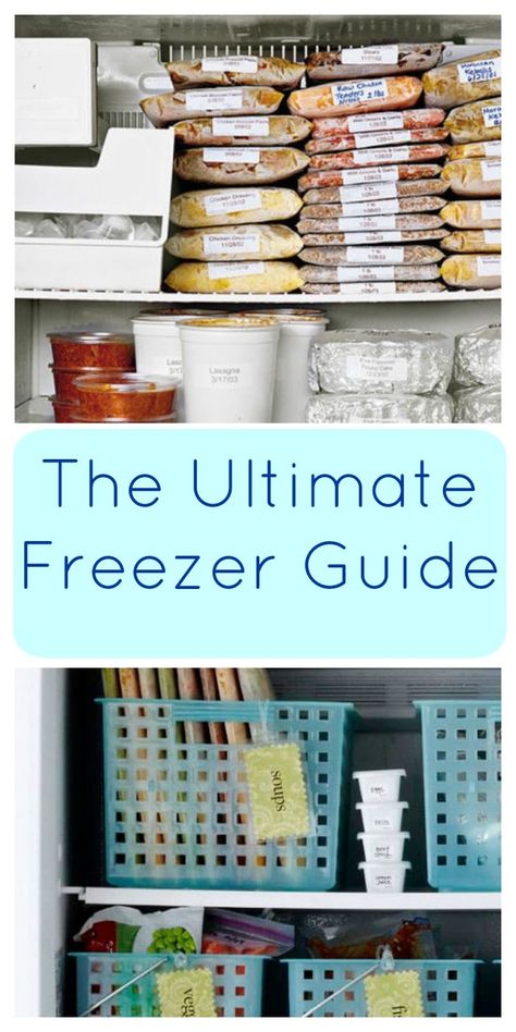 The Ultimate Freezer Guide - Super Healthy Kids Deep Freezer Organization, Freezer Hacks, Chest Freezer Organization, Deep Freezer, Ideas For Organizing, Freezer Recipes, Prevent Food Waste, Freezable Meals, Crock Pot Freezer