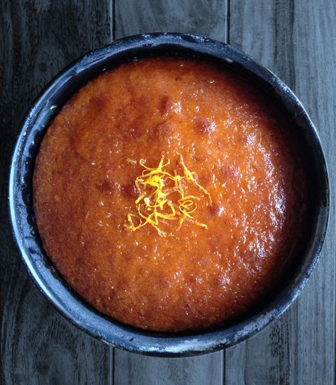 Recipe from Jerusalem by Yotam Ottolenghi and Sami Tamimi. I had placed myself on a ban for some time when it came to new cookbooks - not only for economic reasons but also because I have so many w... Moroccan Orange Cake Recipe, Moroccan Orange Cake, Moroccan Dessert, Moroccan Cake, Orange Syrup Cake, Orange Polenta Cake, Almond Syrup, Moroccan Desserts, Yotam Ottolenghi Recipes