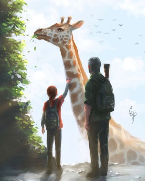 The Last Of Us2, Giraffe Art, Gaming Wallpapers, Last Of Us, Video Game Art, Game Art, Digital Painting, Cool Art, Original Artwork