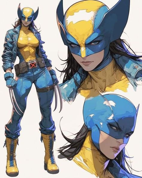 Wolverine/X 23 (Laura Kinney) - X MEN X 23 Marvel, X23 Art, X 23 Laura Kinney, X23 Marvel, X Men Cosplay, Female Wolverine, X-23 Fanart, Mutants Xmen, X Men Art