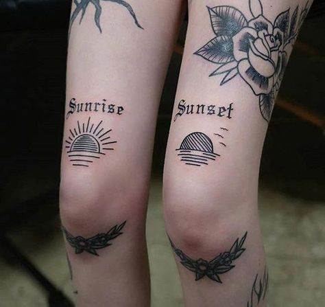 Tattoo Knee, Minimalistic Tattoos, Typography Tattoo, Sunset Tattoos, Skeleton Hand Tattoo, Text Tattoo, Fotografi Digital, Leg Tattoo Men, Knee Tattoo