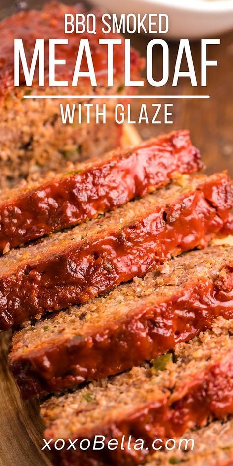 Tomato Meatloaf, Meatloaf With Glaze, Meatloaf Glaze Recipe, Pork And Beef Meatloaf, Smoked Meatloaf Recipe, Pork Meatloaf, Meatloaf Glaze, Smoked Meatloaf, Meatloaf Dinner