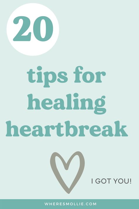 Heartbreak Healing Books, Advice For Heartbreak, How To Get Over Heartbreak, How To Heal From A Breakup, How To Get Over Someone You Love, Surviving Heartbreak, Heal Heartbreak, Healing Heartbreak, First Heartbreak