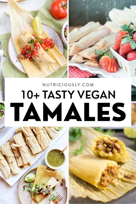 Try these tasty and versatile vegan tamales recipes with different fillings from walnut to jackfruit, black beans and sweet varieties! Perfect for Cinco de Mayo, Christmas and delicious year-round. Vegan Cinco De Mayo Recipes, Vegetarian Tamale Filling Ideas, Vegan Peruvian Recipes, Vegetarian Tamales Filling, Vegan Tamales Filling, Vegan Tamales Recipe, Jackfruit Tamales, Black Bean Tamales, Vegetarian Tamales