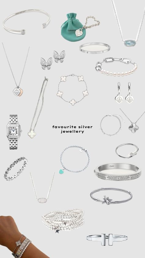 #silver #jewellery ￼#tiffanybraclet #tiffanys ￼#cartier #￼cartierwatch Chunky Silver Jewellery, Silver Jewellry, Pandora Bracelet Designs, Tiffany Bracelets, Pretty Jewelry Necklaces, Tiffany Earrings, Expensive Jewelry Luxury, Jewelry Accessories Ideas, Pandora Bracelet Charms