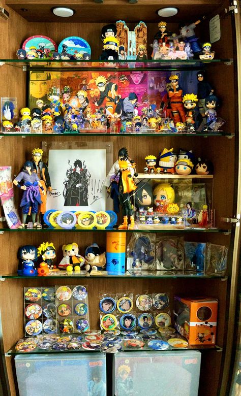 Naruto Iphone Wallpaper, Naruto Bag, Manga Room, Naruto Collection, Nendoroid Anime, Souvenir Store, Setup Gamer, Anime Room, Pretty Room