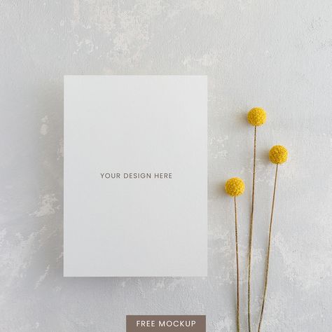 5x7 Greeting Card Mockup – Free Design Resources Card Mockup Free, Greeting Card Mockup, Free Greeting Cards, Print Mockup, Card Mockup, Free Mockup, Free Design Resources, Cute Cards, Transparent Png