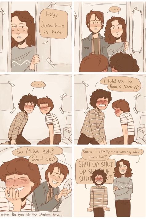 Byler Comic, Will X Mike, Byler Fanart, Byler Stranger Things, Stranger Things Ships, One Wheat Mark, Stranger Things Memes, Stranger Danger, Stranger Things Have Happened