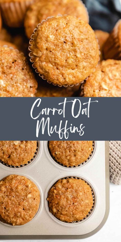 Carrot Oat Muffins - I Heart Eating Carrot Oat Muffins Healthy, No Baking Powder Muffins, Oats Carrot Muffins, Carrot Flax Muffins, Buttermilk Carrot Muffins, Oatmeal Carrot Cake Muffins, Carrot Cake Breakfast Muffins, Carrot Cake Oatmeal Muffins, Healthy Oat Cupcakes