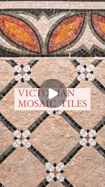 Victorian Mosaic Tile, Diy Interior Design, December 2nd, Mosaic Floor, Mosaic Flooring, Marble Fireplaces, English House, House Diy, Diy Interior