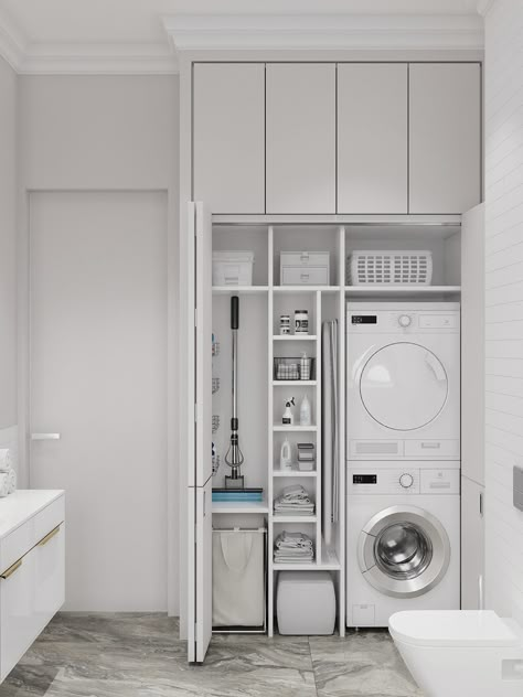 Laundry Room Interior Design, New Classic Interior, Modern Classic Bathroom, Landry Room, Console Unit, Modern Classic Interior, Laundry Room Layouts, Laundry Room Renovation, Laundry Design