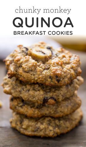 Quinoa Chocolate, Coconut Quinoa, Oatmeal Breakfast Cookies, Flourless Cookies, Banana Peanut Butter, Breakfast Cookies Healthy, Cookies Healthy, Peanut Butter Oats, Quinoa Breakfast