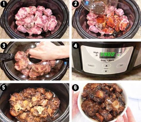 Slow Cooker Oxtail, Rich and Flavorful - Healthy Recipes Blog Crockpot Oxtails, Oxtail Recipes Crockpot, Oxtail Recipes Easy, Cooking Oxtails, Oxtail Stew Recipe, Oxtail Stew, Oxtail Recipes, Vegetarian Crockpot Recipes, Jamaican Dishes