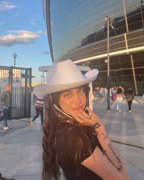 concert outfit
• white cowboy hat amazon
• i love cowboys baby tee cropped from nasty gal
• mirror ball disco skirt
• white cowboy boots
• pretty
• cute
• girly Cowboy Like Me Outfit, I Love Cowboys, Disco Skirt, Cowboy Like Me, White Cowboy Hat, White Cowboy Boots, Cowgirl Costume, Red Tour, Cowboy Party