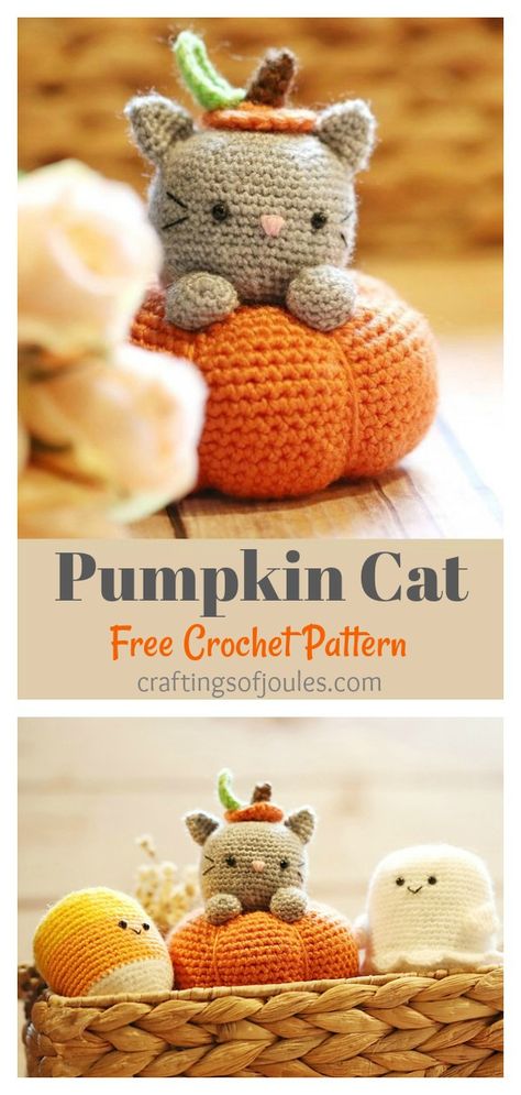 Pumpkin Kitty Crochet Pattern, Crochet Free Patterns Beginner, Crocheted Turkey Pattern, Fall Crochet Projects Ideas, Crochet Fall Flowers Free Pattern, Crochet Creative Ideas, Free Crochet Halloween Patterns, Crochet Chart Pattern, Written Crochet Patterns