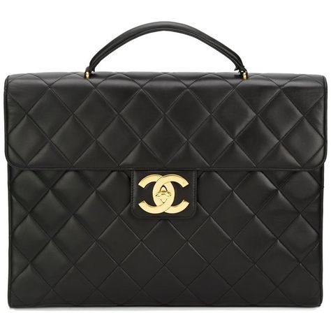 Chanel Vintage quilted briefcase ($5,055) ❤ liked on Polyvore featuring bags, briefcases, chanel and black Birkin Bags, What Goes Around Comes Around, Chanel Vintage, Louis Vuitton Bags, Vintage Quilts, Hermes Bag, Vintage Chanel, Hermes Birkin, Designer Bags