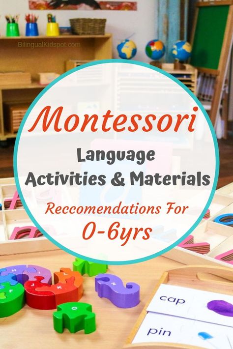 Infant Language Development Activities, Language Building Activities, Montessori Language Activities Preschool, Montessori English Learning, Montessori Learning Activities, Montessori Phonics, Montessori By Age, Montessori Esl Activities, Montessori Language Activities 3-6