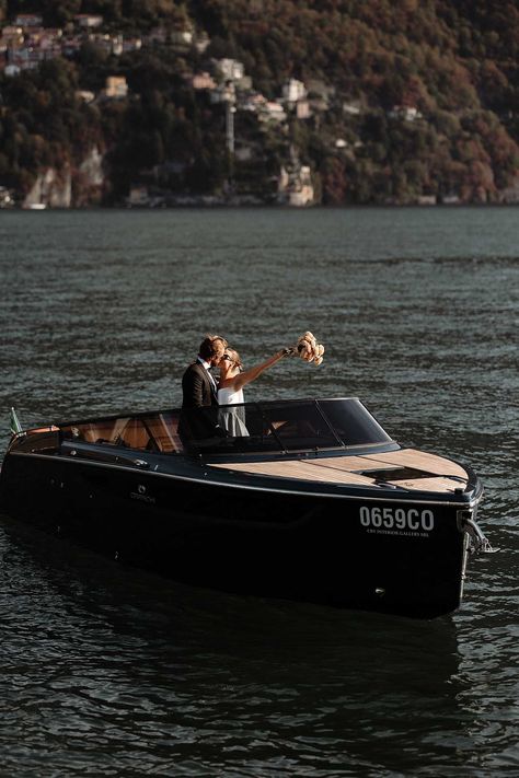 Milena Karl, Mini Kelly Bag, Boat Wedding, Lake Como Wedding, Yacht Life, Seaside Wedding, Shona Joy, Beautiful Villas, Boat Design