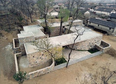 Architecture Courtyard, Culture Center, Architecture Design Process, Contemporary Building, Stone Facade, Architectural Design House Plans, Stone Architecture, Plans Modern, Design Fields