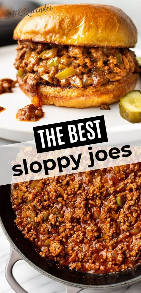 Sloppy Joe Recipe Easy, Homemade Sloppy Joe Recipe, Sloppy Joe Recipe, Sloppy Joes Easy, Homemade Sloppy Joes, Joe Recipe, Sloppy Joes Recipe, Sloppy Joe, Beef Recipes For Dinner