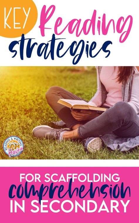 Important Reading Strategies for Middle and High School - Reading and Writing Haven Reading Intervention Middle School, Middle School Reading Classroom, High School Reading Comprehension, Reading Intervention Activities, Middle School Reading Comprehension, Reading Interventionist, Teaching Reading Skills, High School Reading, Teaching Reading Comprehension