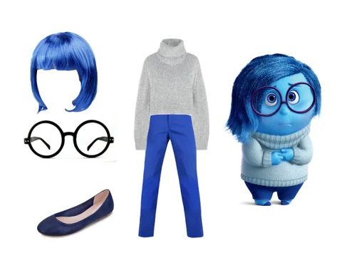 How to Make Inside Out DIY Costumes Disney Characters Costumes Diy, Adult Costumes Diy, Inside Out Toys, Inside Out Costume, Sew Halloween Costume, Weird Ideas, Diy Couples Costumes, Inside Out Characters, Hallowen Ideas