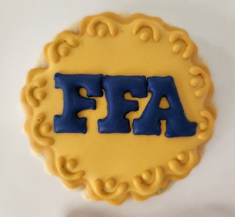 Ffa Cookies Decorated, Ffa Cake, Ffa Cookies, Graduation Food, Cupcake Cake Designs, Ffa, Fancy Food, Sugar Cookie Designs, Iced Cookies