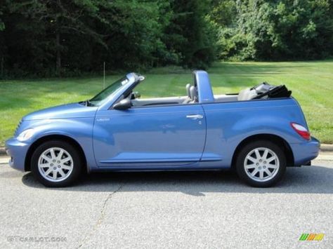 2006 PT Cruiser Touring Convertible - Marine Blue Pearl / Pastel Slate Gray photo #1 Pt Cruiser Convertible, Gray Photo, Cruiser Car, Chrysler Cars, Cool Car, Chrysler Pt Cruiser, Mopar Or No Car, Pt Cruiser, Old Car