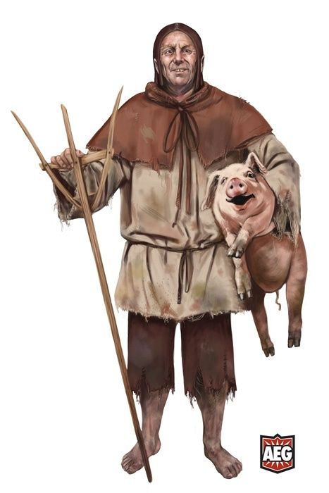 Common farmer Warhammer Fantasy Roleplay, Heroic Fantasy, Dungeons And Dragons Characters, Warhammer Fantasy, Fantasy Rpg, Fantasy Inspiration, Fantasy Games, Medieval Fantasy, Dnd Characters