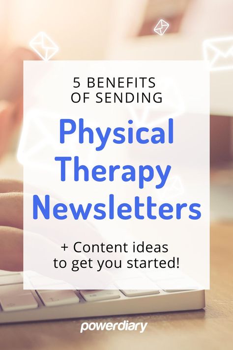 A physical therapy newsletter is one of the best ways to keep in touch with clients, not only to communicate information that is essential to their care but also to keep them engaged in the ongoing management of their own health, and it also builds trust and loyalty. One of the greatest benefits of committing to a regular newsletter is... Physical Therapy Marketing Ideas, Physical Therapy Marketing, Newsletter Content Ideas, Physical Therapy Business, Physical Therapy Humor, Therapist Marketing, Therapy Business, Therapy Humor, Doctor Of Physical Therapy