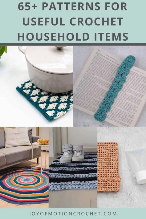 Crocheted Household Items, Crochet For Apartment, Bathroom Crochet Ideas, Free Crochet Home Decor Patterns, Home Decor Crochet Patterns, Crochet Household Items Free Pattern, Home Decor Crochet Patterns Free, Practical Things To Crochet, Practical Crochet Gifts