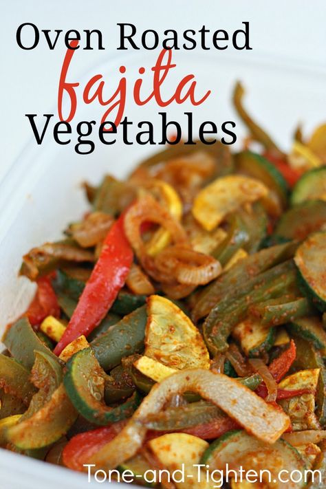 Oven Roasted Fajita Vegetables Recipe | Tone and Tighten Cooked Vegetable Recipes, Spiral Vegetable Recipes, Vegetable Korma Recipe, Fresh Vegetable Recipes, Yummy Vegetable Recipes, Vegetable Casserole Recipes, Fajita Vegetables, Food Mexican, Eat Veggies