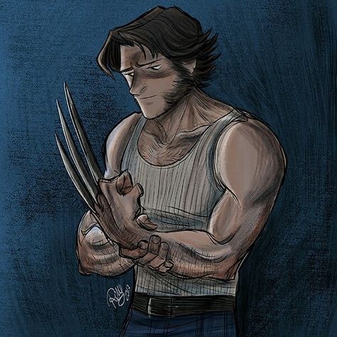 Logan Fanart, Wolverine Fanart, Logan And Laura, X Men Funny, James Howlett, Wolverine Comic, Logan Howlett, Wolverine Logan, Wolverine Art