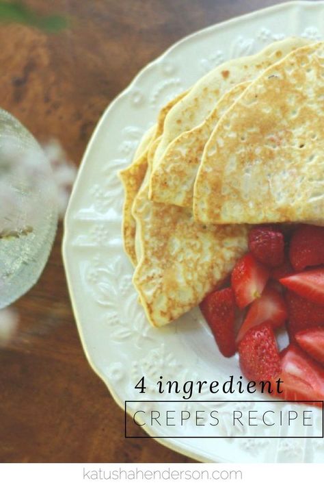 quick and easy meals | toddler approved | easy breakfast ideas | 4 ingredients or less recipes Healthy Breakfast Choices, Easy Crepe Recipe, Crepes Recipe, 4 Ingredient Recipes, Morning Cereal, Crowd Pleasing Recipes, Crepe Recipes, What's For Breakfast, 4 Ingredient