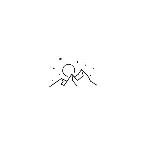 Tattoo Placements, Mountain Artwork, Minimalist Drawing, Initial Tattoo, Mountain Tattoo, Large Tattoos, Small Drawings, Small Tattoo Designs, Mini Drawings