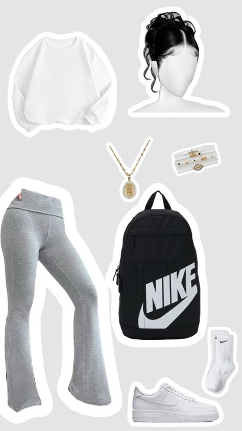 Baddie Outfits Inspo For School, What To Wear On A Tuesday To School, Cinema Fit Ideas, Cute Outfits Comfy Casual, Easy Cool Outfits, Outfits Ideas With Leggings, Outfit Inspo Aesthetic Baddie, Cute Outfits Ideas For School, Outfits Inspo For School