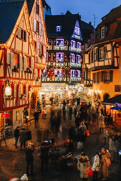 France Christmas, Colmar France, Christmas In Europe, Christmas Markets Europe, Alsace France, Christmas Town, Christmas Wonderland, Christmas Villages, Medieval Town