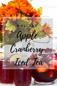 Cranberry Iced Tea Recipe, Cranberry Tea, Iced Tea Recipe, Kid Friendly Drinks, Cinnamon Tea, Iced Tea Recipes, Autumn Tea, Yummy Food Recipes, Delicious Drink Recipes