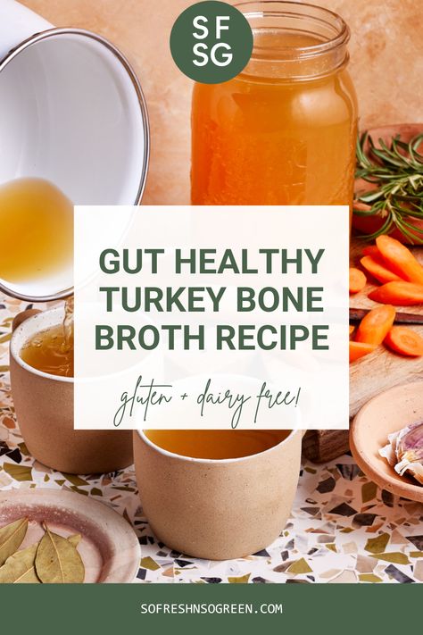 It makes such a great protein-rich sipper on it’s own  but it also adds an abundance of flavor and gut-healthy nutrients to soups, stews, grains and ofc, bone broth hot chocolate!  While the process might seem intimidating, I promise you it is SO easy, especially when you already have everything you need from your Thanksgiving leftovers.   Snag all of the details and tips for this super simple, super delicious, gut-healthy turkey bone broth recipe on the blog now. Bone Broth From Turkey, Bone Broth Recipe Crockpot, Turkey Bone Broth Recipe, Bone Health Recipes, Bone Broth Hot Chocolate, Autoimmune Diet Plan, Turkey Bone Broth, Bone Broth Recipes, Improve Your Gut Health