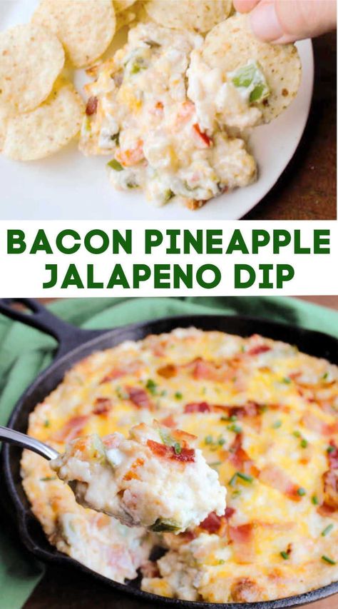 Bacon Jalapeno Dip, Appetizers Wedding, Pineapple Dip, Bacon Pineapple, Bacon Party, Keto Dips, Spicy Bacon, Jalapeno Dip, Awesome Appetizers