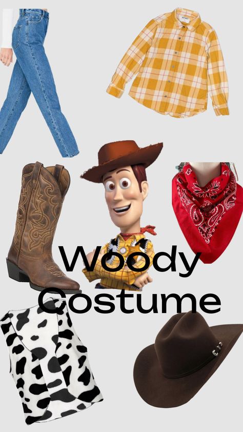 Woody Disneybound Men, Diy Mens Disney Costume, Eep And Guy Halloween Costumes, Diy Woody Costume Men, Woody Costume Mens, Movie Character Costumes Diy, Mens Woody Costume, Disney Costumes For Men, Woody Costume