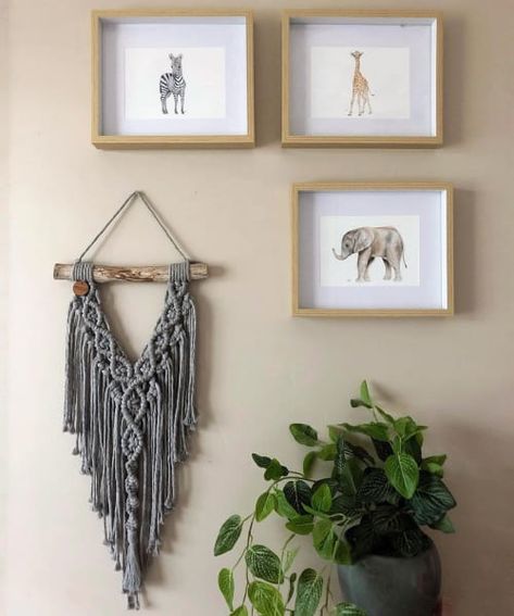 Ariella Home - Macrame Wall Hanging and Art | Wescover Macrame Weave, Macrame Wall Hanging Ideas, Yarns Ornaments, Boho Baby Room, Small Macrame Wall Hanging, Macrame Wall Hangings, Macrame Mirror, Small Macrame, Macrame Wall Hanging Diy