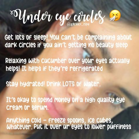 How To Get Rid Of Bags Under Eyes, How To Get Rid Of Dark Circles, How To Get Rid Of Eye Bags, How To Get Rid Of Dark Circles Under Eye, Astrodaughter Tips, Period Hygiene, Get Rid Of Eye Bags, Rid Of Eye Bags, 7th Grade Tips