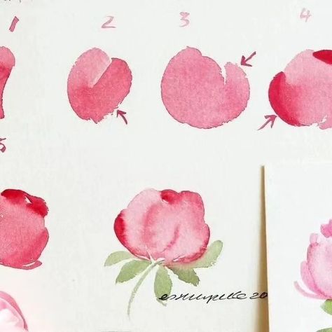 Educator, Author, Artist on Instagram: "Do you know that you can paint these peonies buds with filbert or round brushes.  I have an up coming workshop on painting florals with Filbert brush.  Florals with Flat Brush- Carnations & Sweet Williams  18/5 Sat 9.45am -12.45pm  Florals with Filbert Brush - Peonies, Poppies & Daisies 25/5 Sat 9.45am -12.45pm  Florals with Cat's Tongue - Dahlias, side roses & filler flowers 15/6 Sat 9.45am -12.45pm  White Florals - Anemones, Daisies, Lilies of the Valleys 29/6 Sat 9.45am -12.45pm  Roses painted with Angle brush 13/7 Sat 9.34am -12.45pm  All workshops @overjoyedxyz Sign up for 2 workshops for $280 Sign up for 3 workshops for $400 Sign up for any 4 workshops for $520 only!! DM me if you are interested #estherpeckvideos #watercolortutorials #watercolo Paint Peonies, Country Watercolor, Filbert Brush, Peony Bud, Filler Flowers, Watercolor Flowers Tutorial, Sketchbook Illustration, Flowers Tutorial, Sweet William