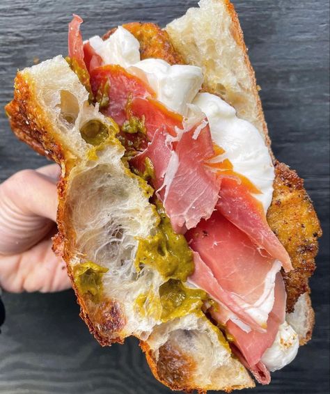 Roasted Red Pepper Pesto, Prosciutto Sandwich, Red Pepper Pesto, Pepper Pesto, Chicken Cutlet, Roasted Red Pepper, Food Goals, Food Is Fuel, Food Obsession