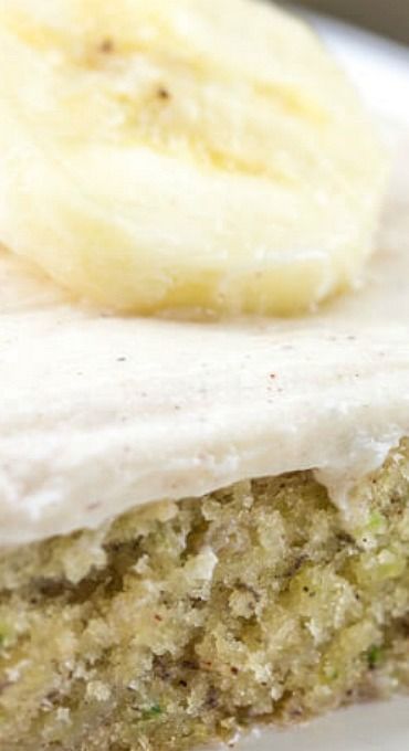 Zucchini Sheet Cake, Banana Zucchini Cake, Banana Sheet Cakes, Cake Sheet, Banana Zucchini, Zucchini Banana, Cake Frosting Recipe, Bowl Cake, Zucchini Cake