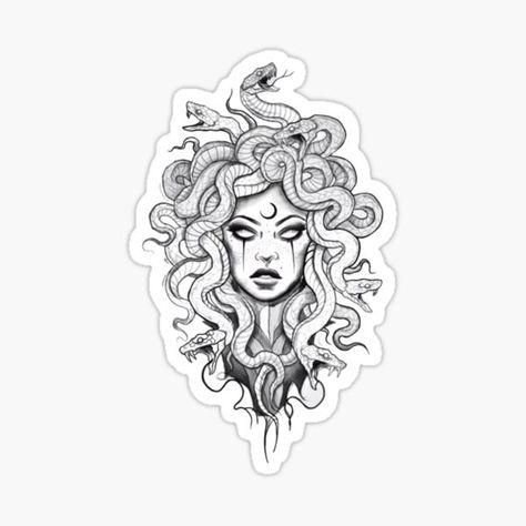 Medusa Drawing, Medusa Tattoo Design, Crazy Tattoos, Medusa Art, Statue Tattoo, Shiva Tattoo Design, Getting A Tattoo, Mythology Tattoos, Medusa Tattoo