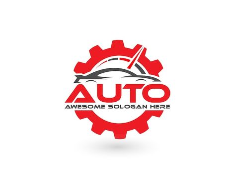 Modern automobile logo and auto repair l... | Premium Vector #Freepik #vector #professional #business-logo #company-logo #corporate-logo Automobile Logo, Car Logos, Auto Repair, Graphic Resources, Company Logo, Vector Illustration, Repair, Logo Design, ? Logo