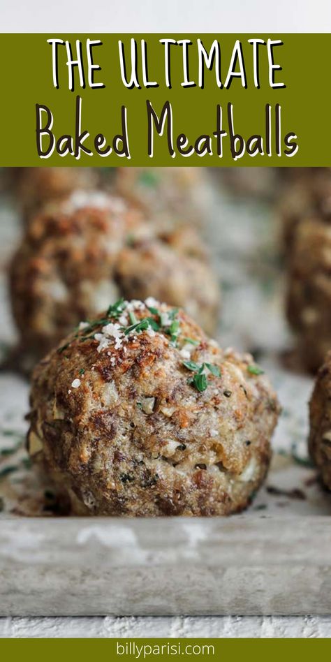 Stuffed Meatballs Baked, Baked Meatballs Oven, Baked Meatball Recipes, Meatballs In The Oven, Meatballs Sauce Recipe, Oven Meatballs, Baked Meatball Recipe, Oven Baked Meatballs, Breaded Steak