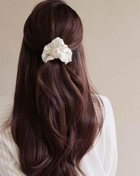 Hair Damage, Nice Cream, Silk Hair, Aesthetic Hair, Scrunchie Hairstyles, Hair Designs, Mulberry Silk, Pretty Hairstyles, Hair Looks